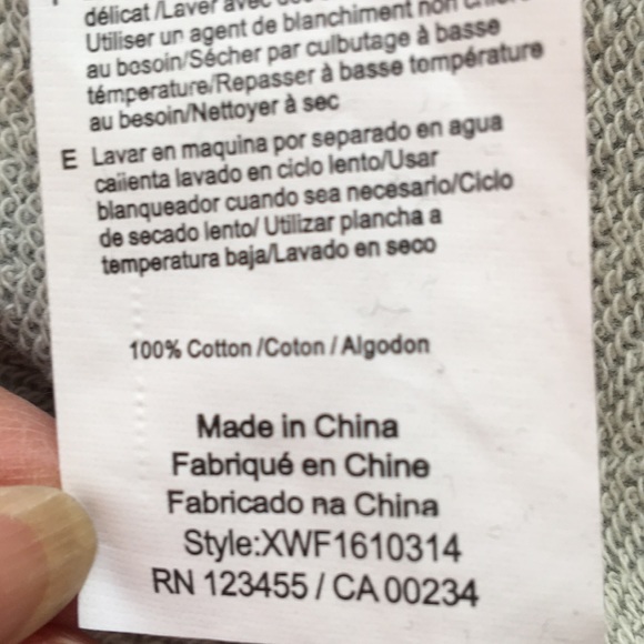 Highline Collective grey sweatshirt dress XS - Picture 7 of 7